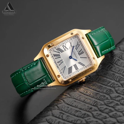ساعت کارتیه سبز Cartier Santos-Dumont GG32
