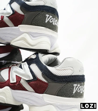 کفش کتانی زنانه زرشکی سفید طوسی NEW BALANCE 9060