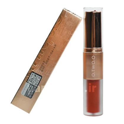 رژلب دوکاره مایع و جامد L04 برند او تو او o'two o