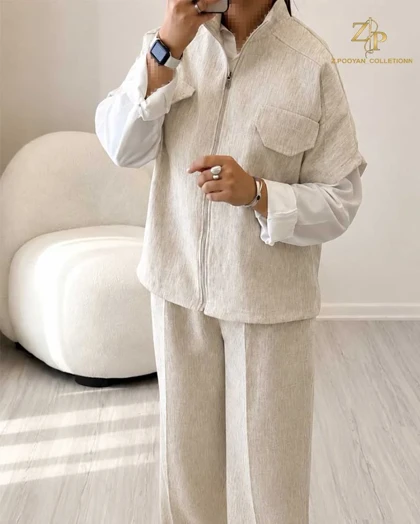 وست و شلوار زنانه لینن آویسا
