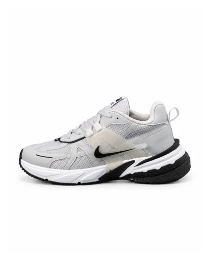 کفش کتانی مردانه بزرگ پا نایکی v2k رنگ طوسی مشکی Nike V2k