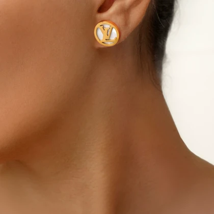 گوشواره استیل LV