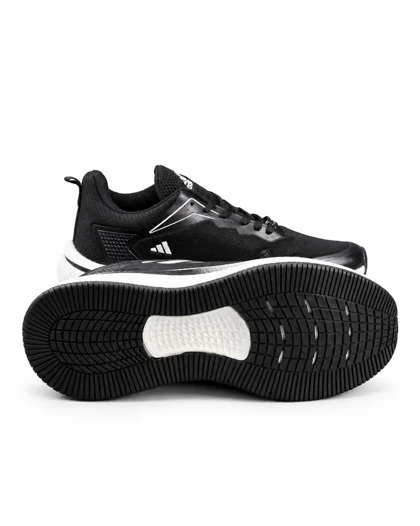 کفش کتانی مردانه بزرگ پا مدل آدیداس زیره بست مشکی سفید ADIDAS