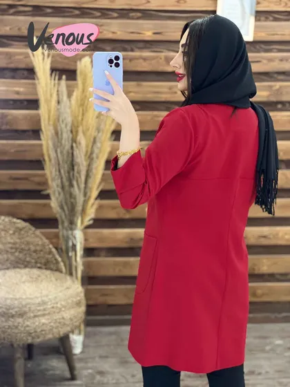 مانتو کتی جیب پاکتی