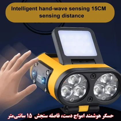 چراغ پیشانی سنسور دار شارژی مدل T152