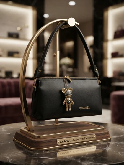 کیف دستی زنانه لوکس چنل مدل Chanel Exclusive Edition با آویز عروسکی کد 200109 گالری روژانو قسطی
