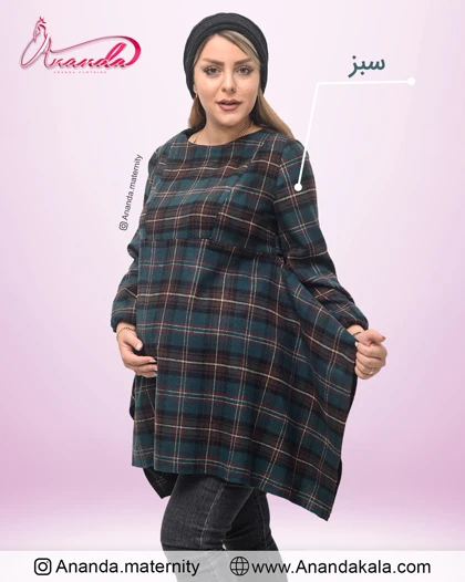 تونیک طرحدار پشمی جانان