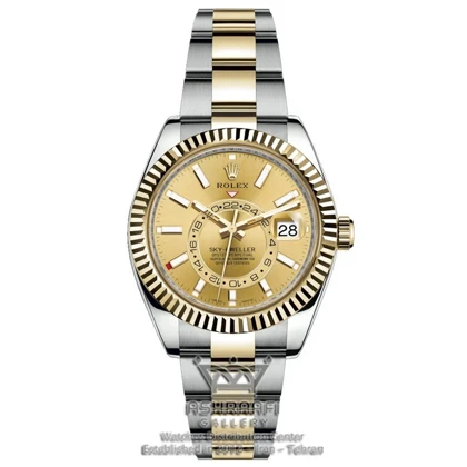 ساعت رولکس اسکای صفحه طلایی ROLEX Sky Dweller SGG1