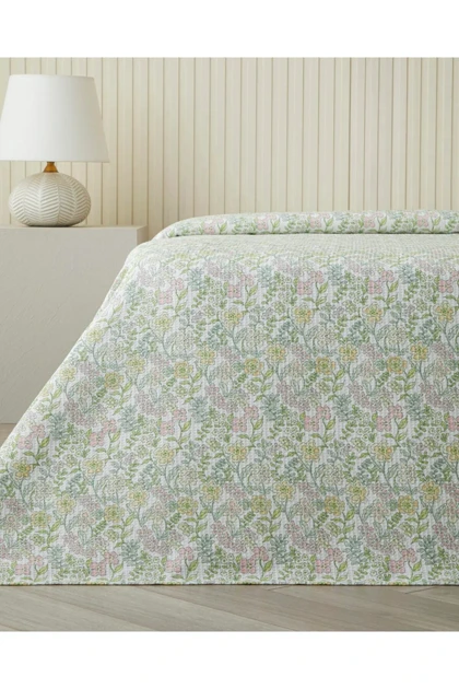 روتختی پیکه دو نفره English Home مدل Spring Garden پنبه پلی‌استر - سبز