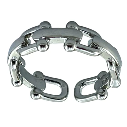 انگشتر زنانه مدل اورلیا لینک طرح زنجیری مدرن