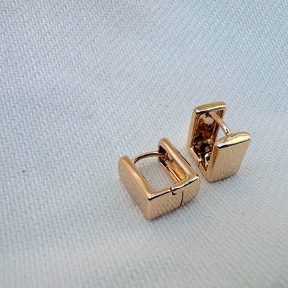 گوشواره آینه ای مربعی ژوپینگ