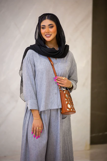 مانتو ملانژ خطی ZARA