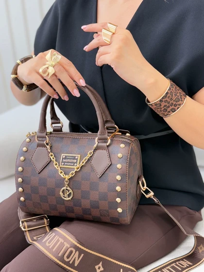 کیف زنانه چرم لویی ویتون زنجیردار شیگا سایز متوسط