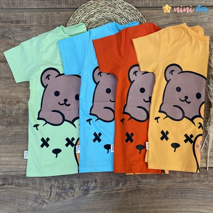 تیشرت شلوارک پسرانه خرسی (5 تا 10 سال)