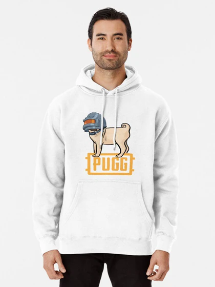 هودی طرح PUGG Cute Funny Pug Wearing