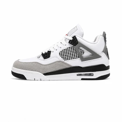 کفش و کتانی مردانه ساق‌دار مدل جردن NIKE AIR JORDAN 4 رنگ سفید مشکی کد 2727