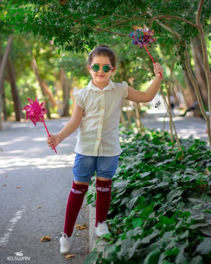 جوراب بالا زانو بچگانه خرسی زرشکی