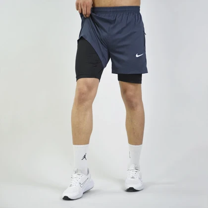 شلوارک کشاله دار رانینگ ورزشی مردانه نایک مدل DS-JDI-4E0643 طوسی تیره