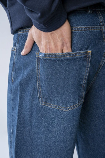 شلوار جین نیم بگ مردانه