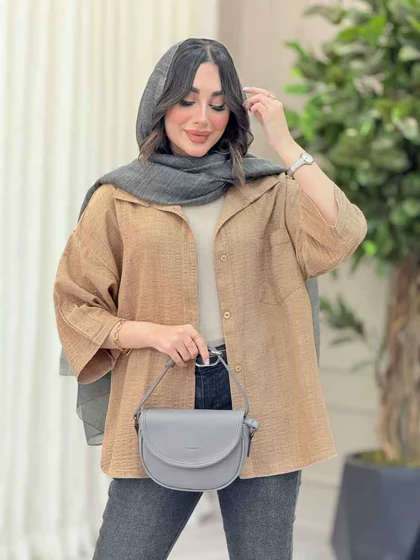 شومیز آستین پاگن ثمین