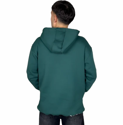 هودی سبز پنبه سه نخ اسپرت