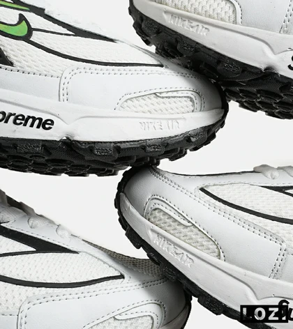 کفش کتانی مردانه سفید سبز نایک NIKE x SUPREME shox ride 2