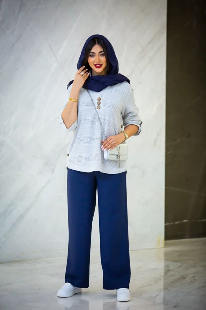 مانتو مراکشی 3 دکمه نما چوبی