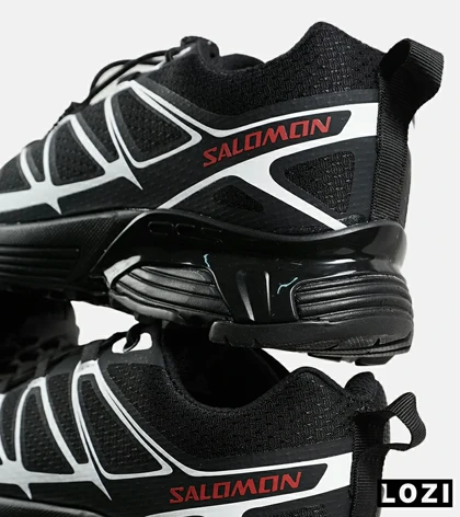 کفش کتانی مشکی سفید Salomon xt-6 مدل 7142