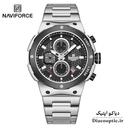 ساعت مچی مردانه سه موتور برند نیوی فورس مدل NF 8072 استیل