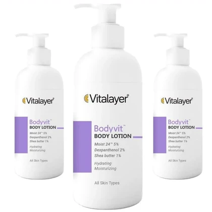لوسیون بدن ویتالیر مدل Bodyvit مرطوب کننده 24 ساعته حجم 500ml
