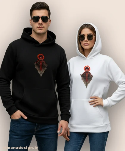 هودی مردانه و زنانه طرح شیطان کش شخصیت تانجیرو کد 939