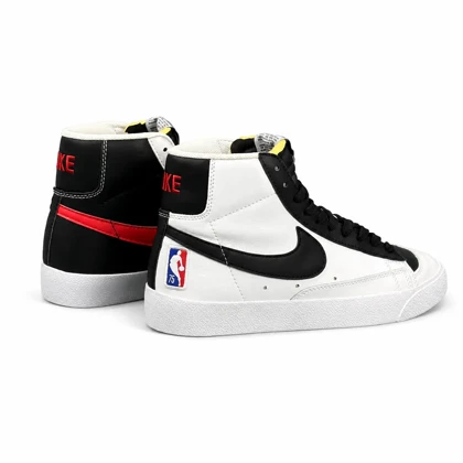 کفش کتانی خارجی مردانه مدل بلیزر سفید مشکی قرمز nike blazer ( مستر کوالیتی)