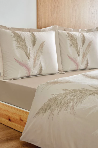 سرویس روتختی یک نفره Özdilek مدل Silver Grass پنبه‌ای