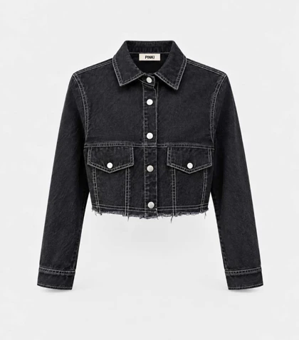 کت جین لبه ریش Pinki 1450
