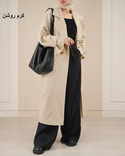 مانتو بلند مازراتی دنیز کد 28564