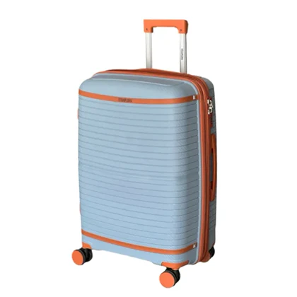 چمدان نشکن تیتان پلورا مدل TITANPLORA - TP6666 TRAVEL IN STYLE سری 4 عددی (کیف آرایشی هدیه)