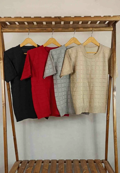 تیشرت بافت مربعی