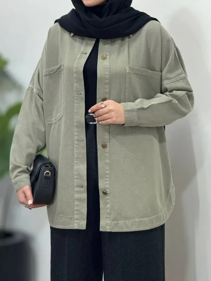 کت کتان پاییزه توسکا