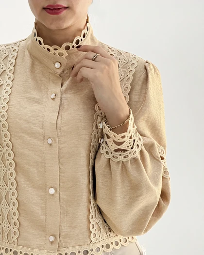 شومیز کراپ مجلسی کتی زنانه/آراسز