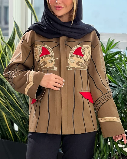 کت گلدوزی