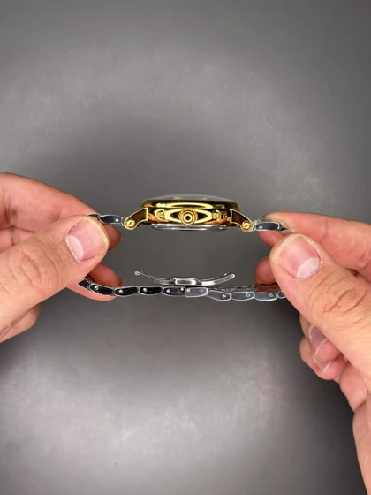 ساعت مچی پتک فیلیپ فول دیت سیلورطلایی صفحه آبی Patek Philippe