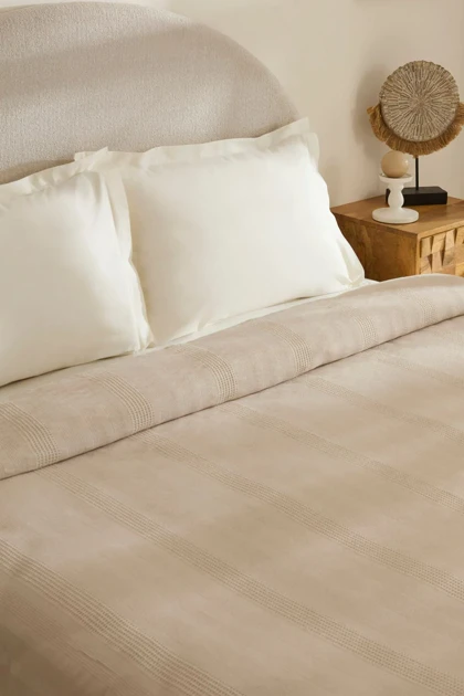 روتختی پیکه دو نفره Karaca Home مدل Layna Ecocell پنبه‌ای - بژ