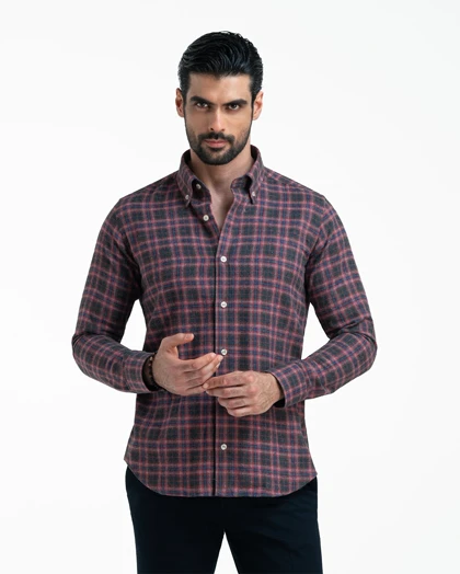 پیراهن مردانه پشمی کد 1859