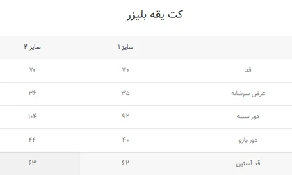کت یقه بلیزر