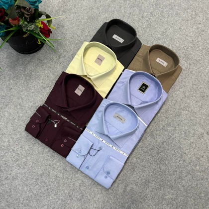 پیراهن ساده تک‌رنگ قواره کلاسیک استین بلند_ پارچه فلورا درجه یک