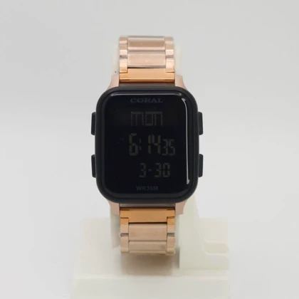 ساعت مچی دیجیتالی مردانه کورال Coral 9619 فول استیل با ماندگاری رنگ بالا