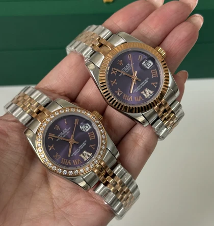 ساعت رولکس دیت جاست زنانه ایندکس یونانی Rolex Datejust
