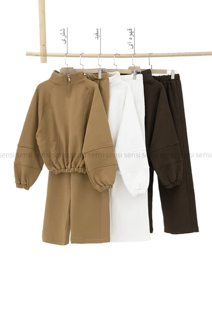 ست نیم زیپ کمر کش کد1005054