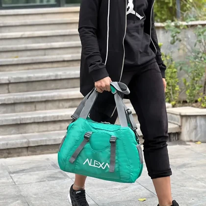 ساک ورزشی مدل ALEXA - ALX99022 PRO GYM BODY با قابلیت حمل زیرانداز