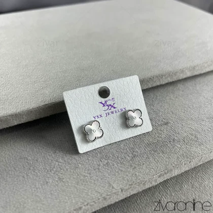 گوشواره زنانه YSX ونکیف نقره ای 20377